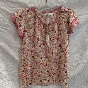 Rose & Olive Multicolor Paisley Blouse